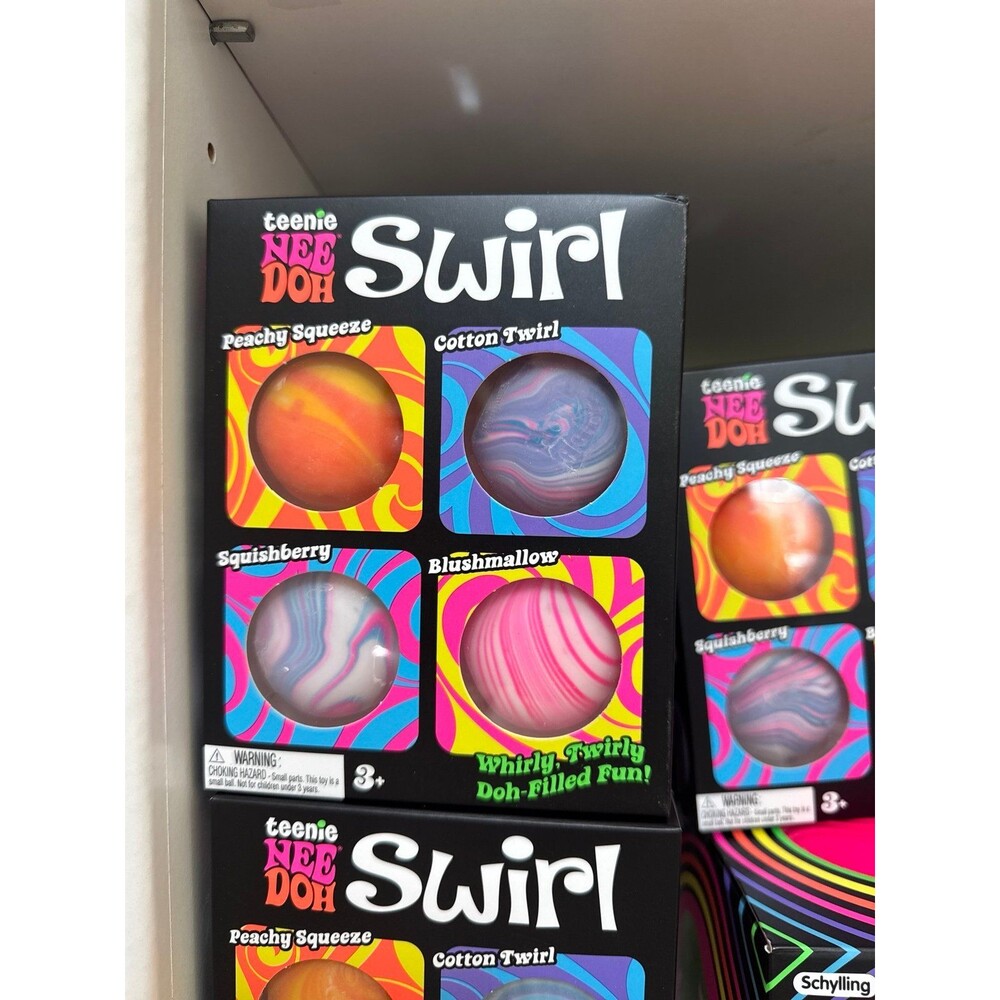 Schylling Teenie Nee Doh Swirl Fidget Toys 4 Pack